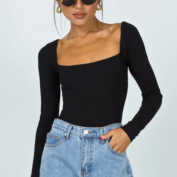 princess polly charlotte bodysuit in black - nwt ♡ - Picture 5 of 6